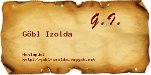 Göbl Izolda névjegykártya